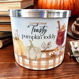 🆕40+ Hrs Toasty Pumpkin Toddy 3 Wick Candle